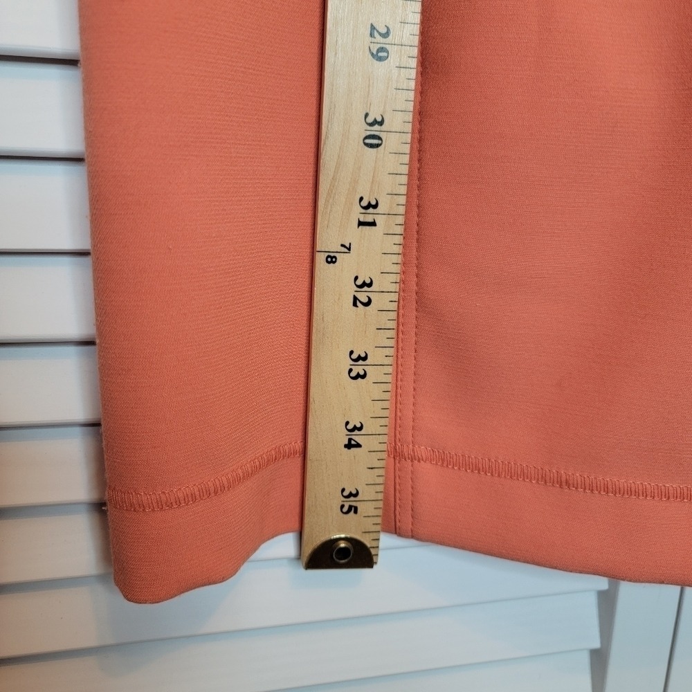 VTG HUGO BOSS‎ Short Sleeve Sheath Dress Sz 2 Orange Business Casual Old Money - Picture 13 of 13